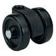 Roulette pivotante pour sols durs KF noir