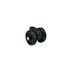 Roulette pivotante pour sols durs KF noir