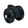 Roulette pivotante pour sols durs KF noir