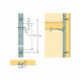 Rail support étagère Vari acier 10 x 5 mm