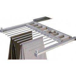 Support pantalon dressing 700-800mm argent