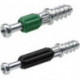 Chevilles à visser 48037Ø5mm zingué/vert