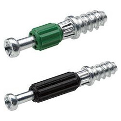 Chevilles à visser 48037Ø5mm zingué/vert