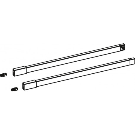 Ensemble garde-corps longitudinal ArciTech 9149292NL 650mm blanc