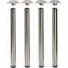 Set Pied de table Ø60x710mm inox