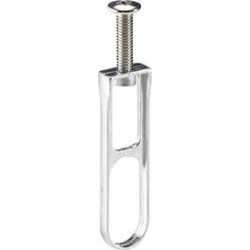 Support tube ovale Sl 781 M plaqué nickel