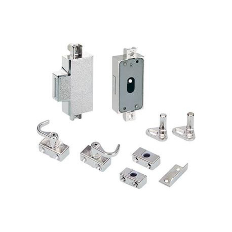 Serrure espagnolette.72214D15 Métal nickelé