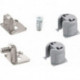 Raccord de connexion.73619 trou 18 zingué gris
