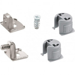 Raccord de connexion.73619 trou 18 zingué gris
