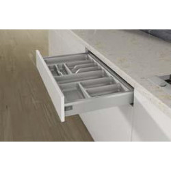 Insert de tiroir OrgaTray 440, largeur 451 - 500 mm, profondeur 441 - 520 mm, argent HETTICH