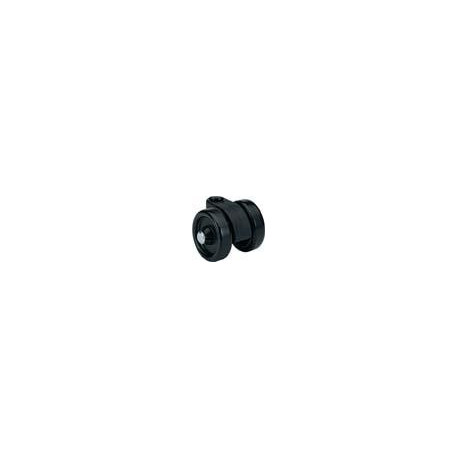 Roulette pivotante pour sols souples KF noir