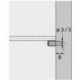 Support tablette en verre 79710 avec axe Ø3mmvz