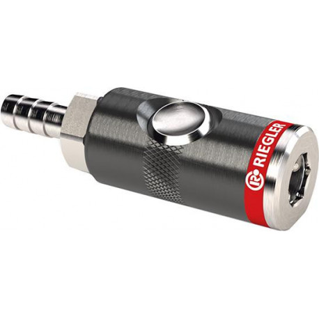 Raccord de sécurité DN 7,4 mm, filetage intérieur filetage Tülle 9mm RIEGLER