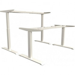 Cadre table elévatrice bureau 2M2S blanc RAL 9010 695-1145 mm