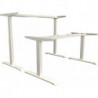 Cadre table elévatrice bureau 2M2S blanc RAL 9010 695-1145 mm