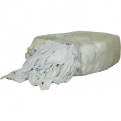 Chiffon de nettoyage jersey majoritairement blanc 5kg