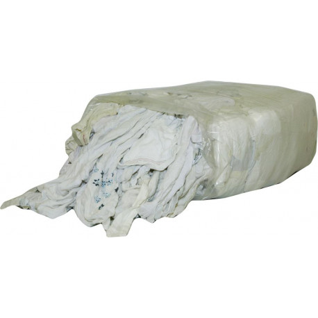 Chiffon de nettoyage jersey majoritairement blanc 5kg