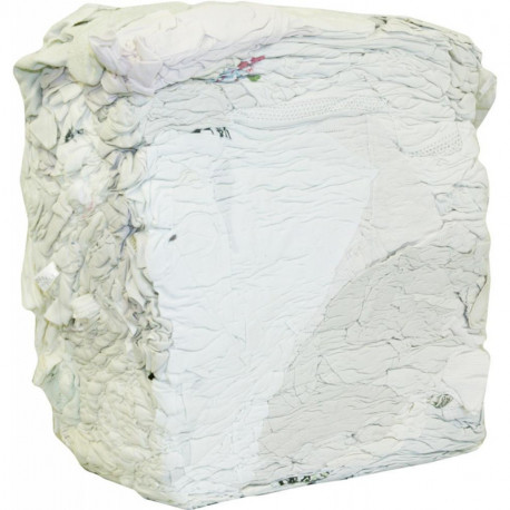 Chiffon de nettoyage jersey majoritairement blanc 10kg