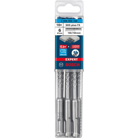 Foret béton SDS-plus 7x 6x100x165mm 10St EXPERT Bosch