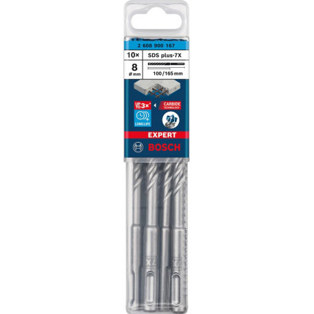 Foret béton SDS-plus 7x 8x100x165mm 10St EXPERT Bosch