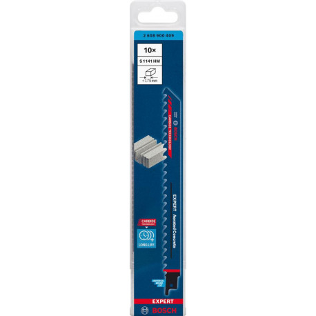 Lame de scie sabre Expert S 1141 HM Pack a 1 unités Bosch