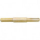 Goupille pleine avec rainure 8/10/8x120mm acier vz