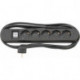 Multuprises 5-prises H05VV-F3G15 3m FORTIS