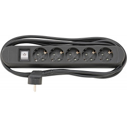 Multuprises 5-prises H05VV-F3G15 3m FORTIS