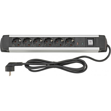 Multuprises 6-prises H05VV-F3G15 16m Aluminium FORTIS