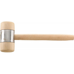 Maillet bois DIN 7462B Tête-D. 80x160mm FORTIS