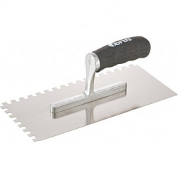 Taloche inox crantée inox 8x 8mm Poignée soft FORTIS