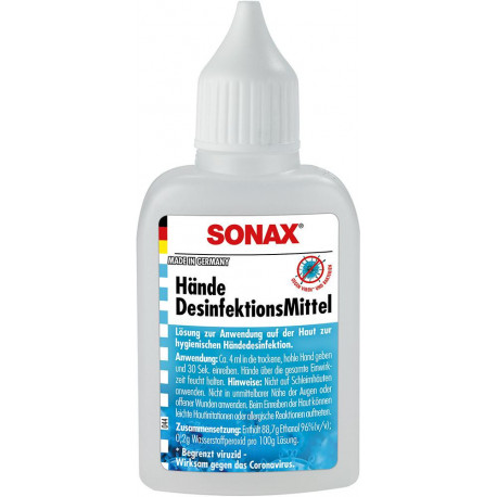 Désinfection des mains SONAX 50 ml (Par 18)