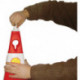 Cône de signalisation avec oeil rouge avec verres réfléchissants hauteur 613mm
