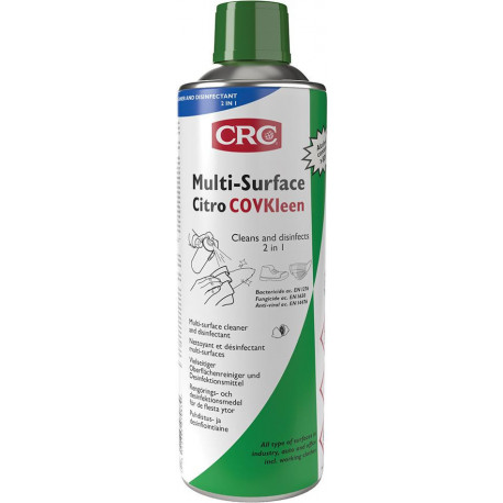 CITRO COVKLEEN nettoyant et désinfectant moyen aérosol 500 ML (Par 12)