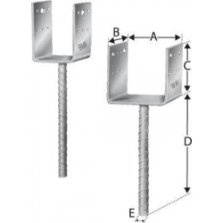 Patin de colonne PPD73 / 70G SST