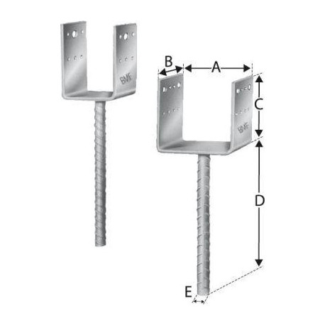 Patin de colonne PPD73 / 70G SST