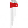 Set Clé allen en support plastique 6-unités 1,5-5mm long Tête sphérique PB Swiss Tools