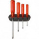 Set Tournevis 4-unités PH im support mural Classic PB Swiss Tools