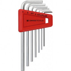 Set Clé allen en support plastique 7-unités 089-4mm PB Swiss Tools