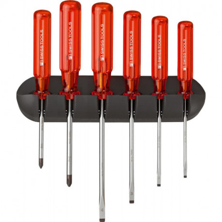 Set Tournevis 6-unités Fente PH im support mural Classic PB Swiss Tools