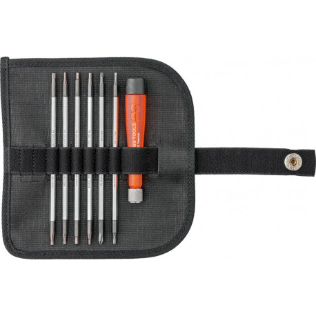 Lames électroniques interchangeables set 7-unités en pochette roll-up PB Swiss Tools