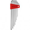 Set Clé allen en support plastique 8-unités 15-8mm long Tête sphérique PB Swiss Tools
