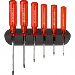Set Tournevis 6-unités Torx im support mural Classic PB Swiss Tools
