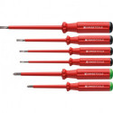 Set Tournevis VDE 6-unités Fente/PZ en carton Classic PB Swiss Tools