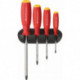 Set Tournevis 4-unités PH im support mural SwissGrip PB Swiss Tools
