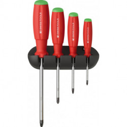 Set Tournevis 4-unités PZ im support mural SwissGrip PB Swiss Tools