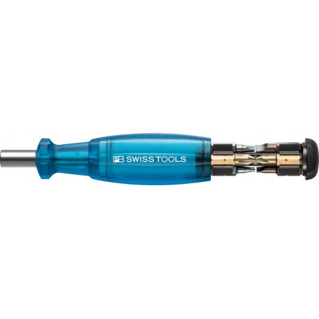 Chargeur porte embout bleu 8-unités Fente PH TX PB Swiss Tools