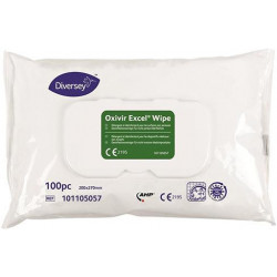 Lingettes désinfectantes jetables pré-imprégnées Oxivir Excel Wipe sans alcool 12x100 lingettes (Par 12)