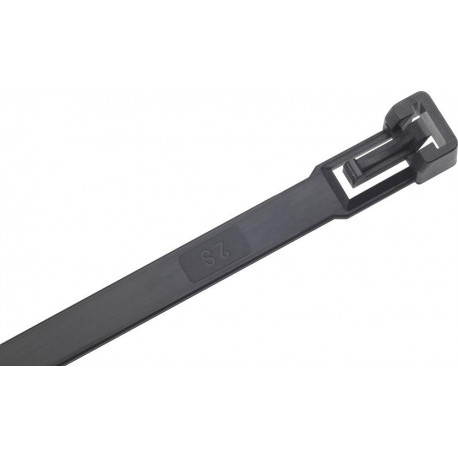 Serre-câbles nylon noir280x75mm a100 pièces détachable SapiSelco