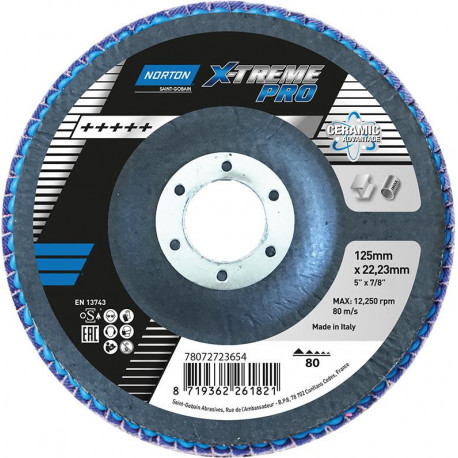 Disque lamelle X-Treme Pro 125 mm P80